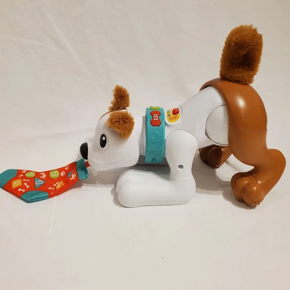 Fisher Price 123 Crawl with Me Puppy Electronic Dog Learning Toy GWW55